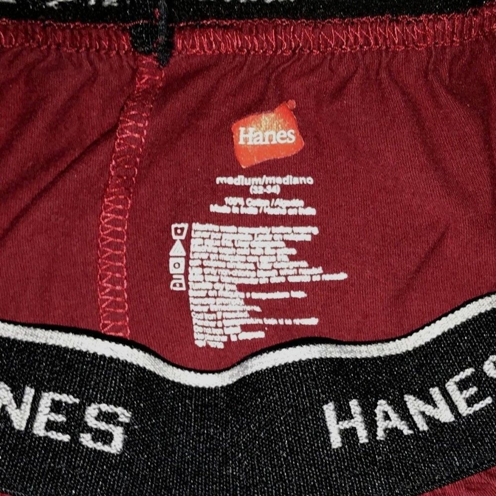 Hanes Separates-2 Tops-1 Pant-black/grey/maroon-M - Picture 4 of 8